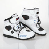 Motorcycle Shoes Men's Woman Ankle Boots Motorbike Riding Protective Non-slip Breathable Off-Road Moto Racing MartLion White 39 