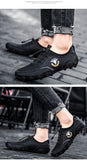 Men's Casual Shoes Leather Handmade Loafers Non-slip Driving Flats Mart Lion   
