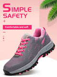 Work Safety Shoes For Women Men Indestructible Sneakers Steel Toe Puncture-Proof Protective Boots MartLion   