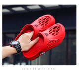 Men's Summer Shoes Sandals Holes Hollow Breathable Flip Flops Clogs Beach Slippers Zapatos Mart Lion   