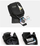 Fengdong men's small crossbody bags mini chest travel bagpack boy sling shoulder sport mobile phone gifts men's
