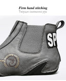 Winter Men's Boots Plush Warm Snow Boots Luxury Leather Autumn Outdoor Light Motorcycle Work MartLion   