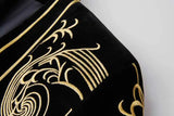 Luxury Baroque Gold Floral Embroidery Blazer Jacket Me'sn Shawl Lapel Velvet Cardigan Blazers  Wedding Party Prom Homme MartLion   