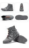 Work Boots Indestructible Safety Shoes Men's Steel Toe Shoes Puncture-Proof Work Sneakers Breathable Mart Lion   