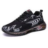 Harajuku Soft Leisure Mesh Men's Outdoor Walking Shoes Sport Sneaker Casual Training Zapatillas Mart Lion BXZ2023-Black 8 