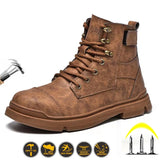 Men's Safety Shoes Work Steel Toe Air Boots Puncture-Proof Sneakers Breathable MartLion S01 39 