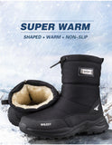 Men's Boots Winter Shoes Snow Waterproof Non-slip Thick Fur Winter Boot For -40 Degrees zip Platform MartLion   