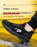 Men's Safety Shoes Metal Toe Indestructible Ryder Work Boots with Steel Toe Waterproof Breathable Sneakers Work MartLion   