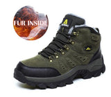 Winter Men's Ankle Boots Classic Outdoor Athletic Sneakers Shoes Women Female Warm Cotton Snow Mart Lion 998Fur green 36 China