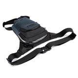 Men's Crossbody Bag Sports Waist Nylon Solid Color Chest Pouch Travel Leg Running Hip Waist Pack Thigh Pouch Mart Lion   