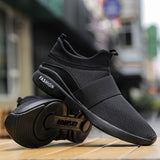 Men's Sneakers Slip-On Shoes Lightweight Breathable Footwear Casual Sport Mesh Jogging Mart Lion   