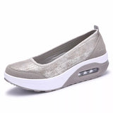 Shoes Woman Loafers Shallow Office Moccasins Flats Platform Sneakers Slip On Ride zapatilas Mujer MartLion 001 grey 5 
