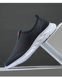 Men's Shoes Mesh Breathable Walking Shoes Unisex Slip-On Light Loafers Women Sneakers MartLion - Mart Lion