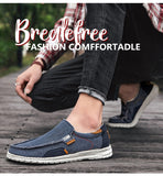 Men's Casual Shoes Breathable Canvas Shoes Loafers Vulcanized Outdoor Walking Sneakers Mart Lion   