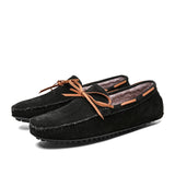  Winter Warm Casual Shoes Men's Loafers With Fur Suede Leather Driving Shoes Designer MartLion - Mart Lion