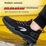 Men's Safety Shoes Metal Toe Indestructible Ryder Work Boots with Steel Toe Waterproof Breathable Sneakers Work MartLion   