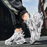 Men's Shoes Running Sport Casual Chunky Sneakers Footwear Breathable Platform Trainers Blade Walking Mart Lion   