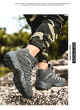 Men's Boots Tactical Military Combat Outdoor Hiking Autumn Shoes Light Non-slip Desert Ankle Mart Lion   