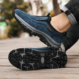 Outdoor Men's Shoes Breathable Sneakers Non Slip Adult Rubber Hiking Durable Sport Casual Boat Footwear Mart Lion   
