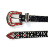 Bling Luxury Strap Rhinestones Belt De Strass Ceinture Femme Crystal Studded Belt for Men's Women Cowboy Cowgirl MartLion   