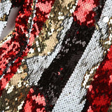 Stylish Vertical Striped Sequin Blazer Jacket Men's Shawl Lapel One Button Glitter Blazers Wedding Party Dinner Homme MartLion   