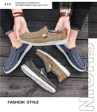 Men's Casual Shoes Breathable Canvas Shoes Loafers Vulcanized Outdoor Walking Sneakers Mart Lion   