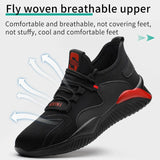 Men's Steel Toe Cap Protective Work Shoes Outdoor Anti Smashing Puncture Proof Safety Sneakers MartLion   