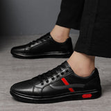 Genuine Leather Shoes Men's Luxury Sneakers Casual Driving Lace Up Footwear Mart Lion   