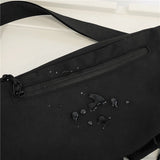 Black Waist Pack Casual Chest Bag Unisex Crossbody Pouch Waterproof Outdoor Messenger Bag Men's Belt Phone Pouch Travel Mart Lion   