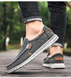Men's Casual Shoes Breathable Canvas Shoes Loafers Vulcanized Outdoor Walking Sneakers Mart Lion   