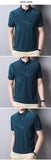 Summer Men's T Shirt Casual Print Short Sleeve Tshirt for Silm Fit Turn-down Collar Mart Lion   