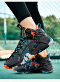 Non-slip Basketball Shoes Men's Air Shock Outdoor Trainers Light Sneakers Young Teenagers High Boots Basket Mart Lion   