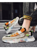 Breathable Street Shoes Men's Transparent Sole Sneakers Trainers Designer Casual Chunky Mart Lion   