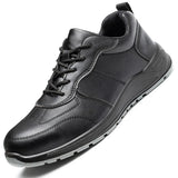 Work Safety Shoes Indestructible Work Sneakers Men's Waterproof Protective Puncture-Proof Security Footwear MartLion 198-black 45 