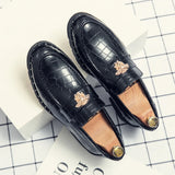Men's Dress Shoes Type Formal Genuine Leather Pointed Toe Wedding Gentleman Homecoming Evening MartLion black 1 38 
