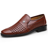 men's white dress shoes genuine leather coiffeur Hollow formal classic zapatos para hombre