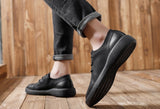 Spring Autumn Genuine Leather Men's Casual Shoes Breathable Driving Loafers Soft Bottom sneakers Moccasins Mart Lion   