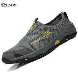 Summer Mesh Shoes Men's Sneakers Lightweight Breathable Walking Footwear Slip-On Casual Mart Lion   