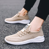 Air Mesh Men's Soft Casual Shoes Non-slip Breathable Outdoor Sport Sneakers Bounce Walking Travel Footwear Mart Lion   