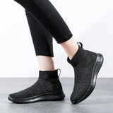 Women Platform Sneakers Casual Shoes Slip On Sock Trainers Plush Lightweight MartLion   