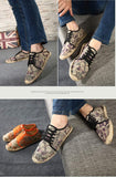 Men's Shoes Casual Lace Up Espadrilles Summer Canvas Hemp Rope Breathable Footwear Zapatos Hombre Unisex Mart Lion   