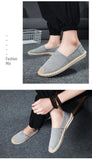 Men's Casual Shoes Slip-On Moccasin Driving Soft Breathable Flats Sneakers Black Gray Loafers MartLion   