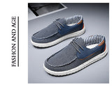 Summer Men's Canvas Boat Shoes Breathable Casual Driving Slip Easy To Wear Soft Loafers Outdoor Mart Lion   