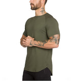 Muscleguys Summer T Shirt Men's Clothing Hip-Hop Short Sleeved Streetwear Gym Sports Slim Fit Tees Tops Mart Lion   