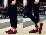 Men's Leather Loafers Casual Shoes Moccasins Slip On Flats Driving Mart Lion   