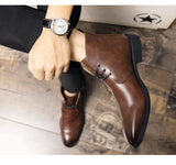 Winter Boots Men's Leather Shoes Ankle Boots Autumn Winter Footwear MartLion   