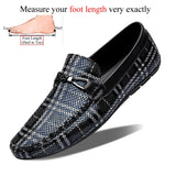 Men's Loafers Luxury Shoes Slip On Leather Casual Trendy Loafer Hombre Homme MartLion Black 37 