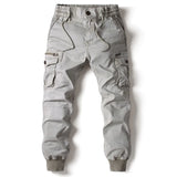 Men Jogging Casual Pants Cotton Full Length Military Men's Streetwear Men's MartLion light grey 40 CHINA