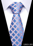 Tie For Men's Newest design Factory 7.5 cm Necktie Yellow Plaid Shirt Accessories Abraham Lincoln's birthday MartLion 12615-243  