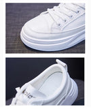 Sneakers Women Shoes Young Ladies Casual Brand White Thick Sole 3cm MartLion   